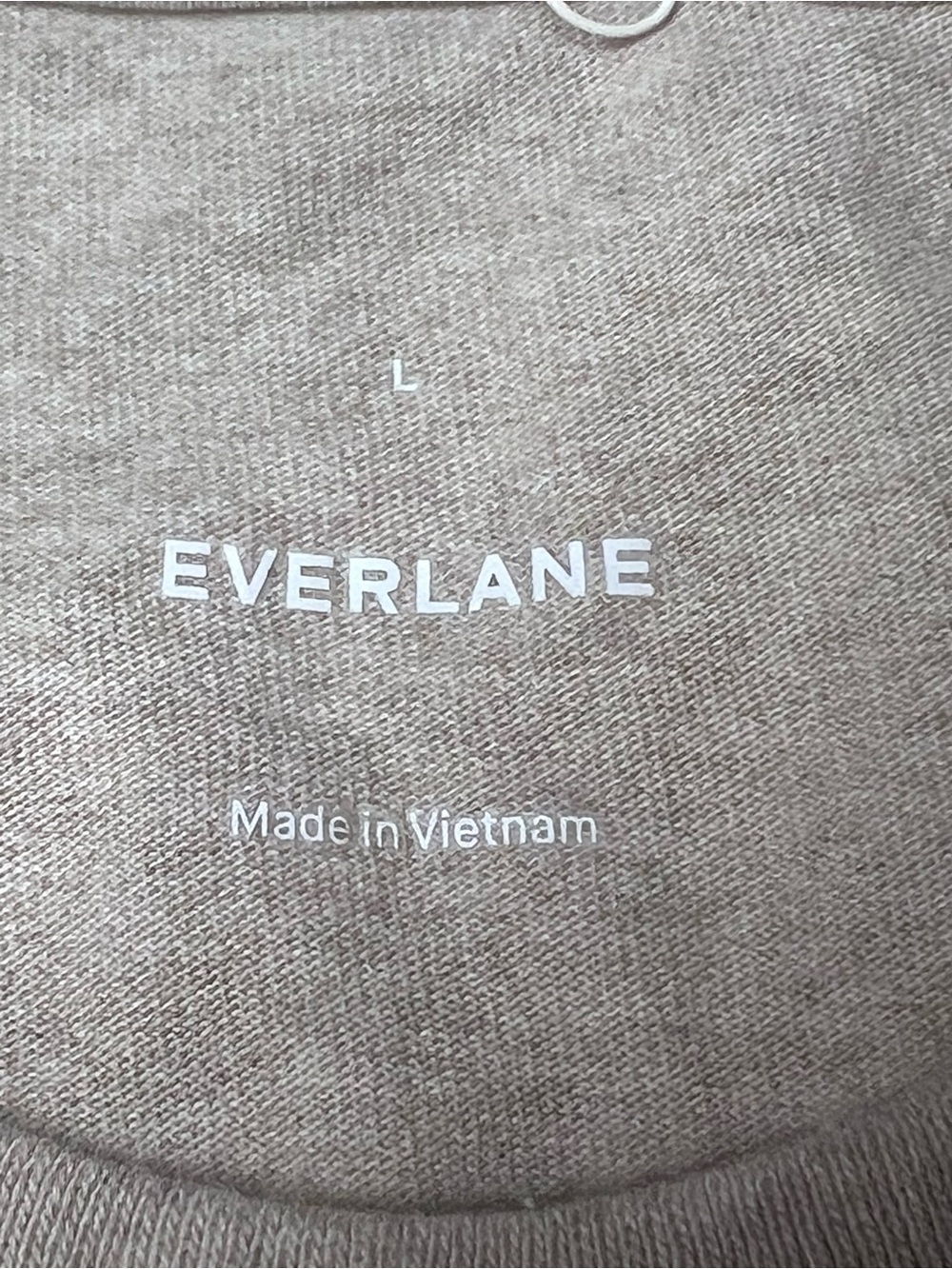 Everlane The Premium-Weight Relaxed Crew T-Shirt Heathered Oatmeal L NWT - Picture 11 of 14